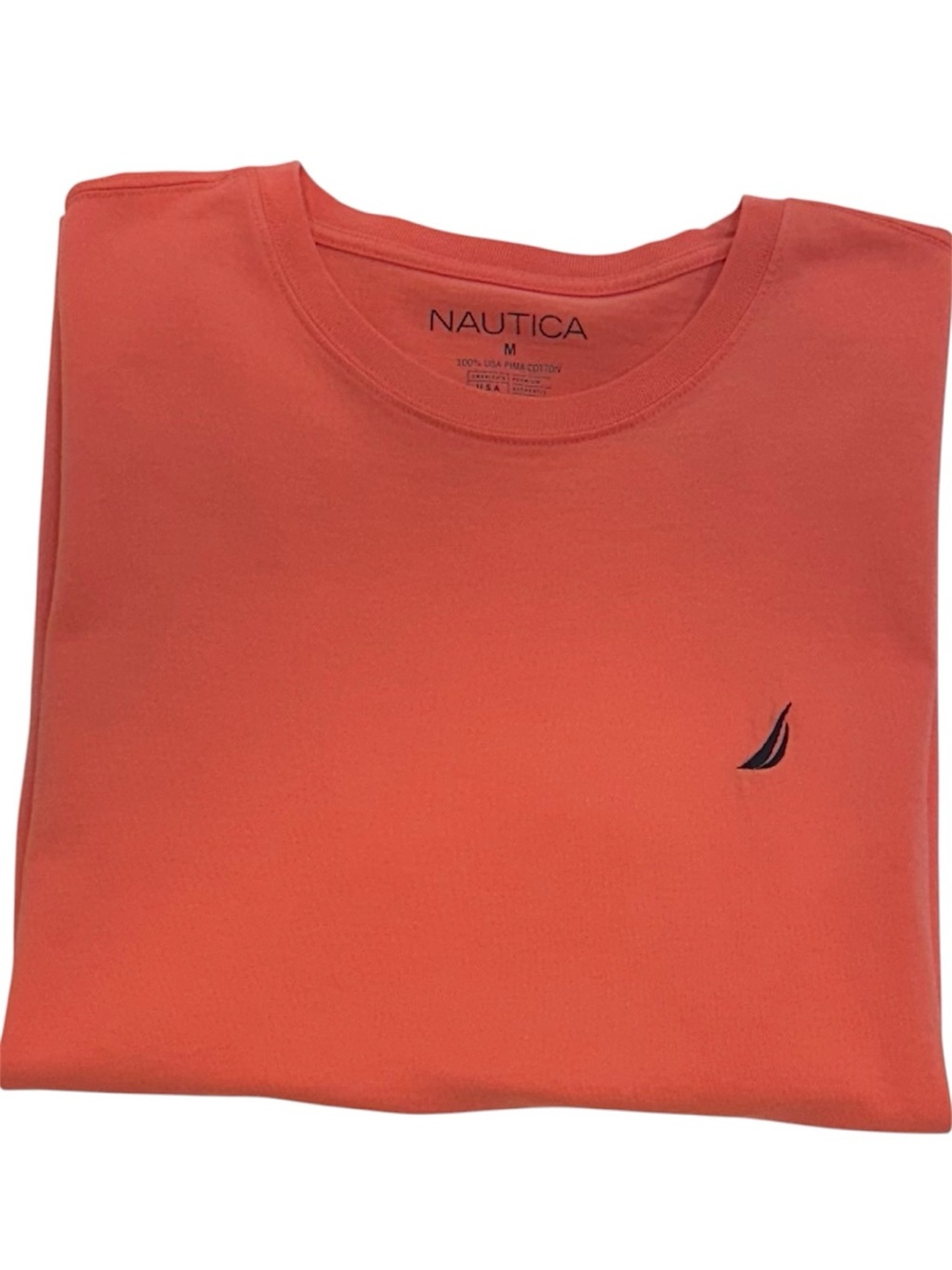 Nautica Men's Crewneck Tee in Coral